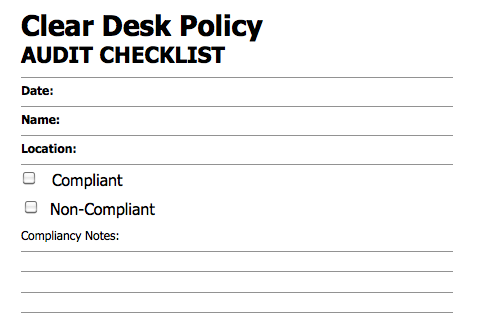 desk sans clear awareness security audit isc unacquainted cyber standard month checklist storm internet center
