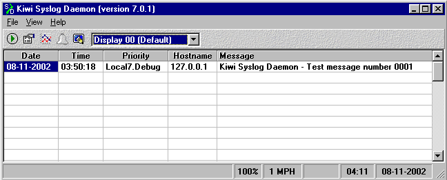 Kiwi Syslog Daemon screenshot