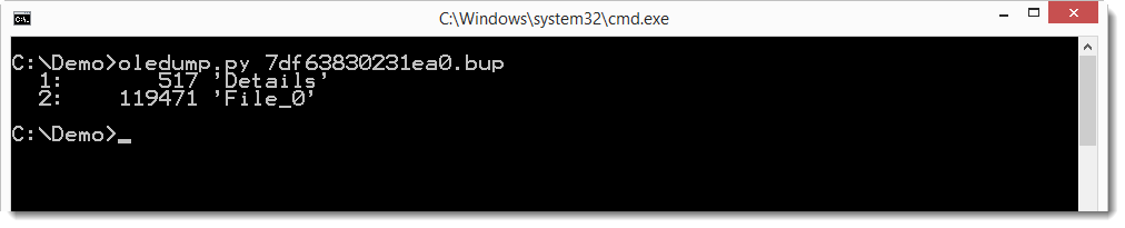 A Bup File Is An Ole File Sans Internet Storm Center 9033