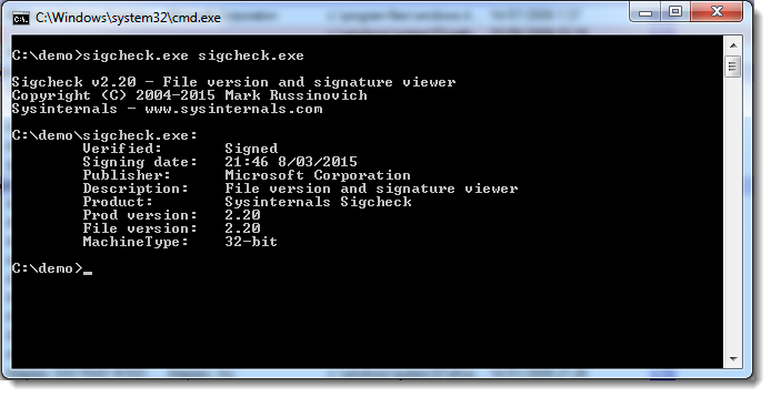 Sigcheck And Virustotal Sans Internet Storm Center