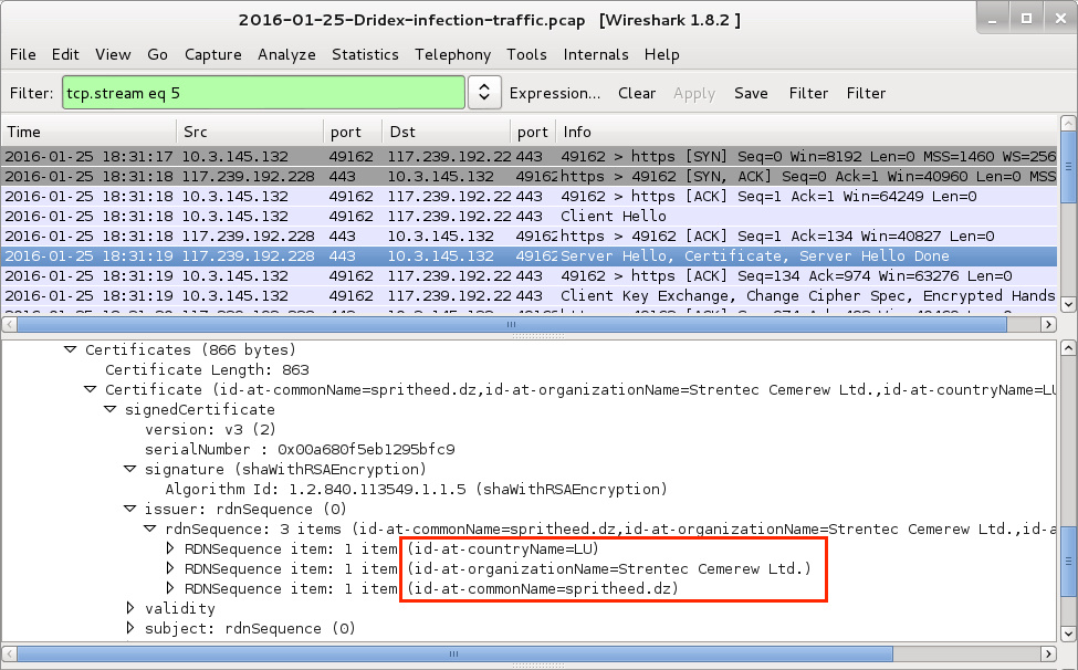 wireshark use certificate