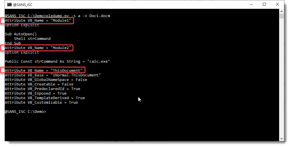 Quick Tip Extracting All Vba Code From A Maldoc Sans Internet Storm