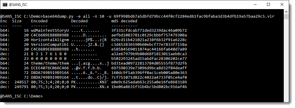 Base64dump Py Supported Encodings