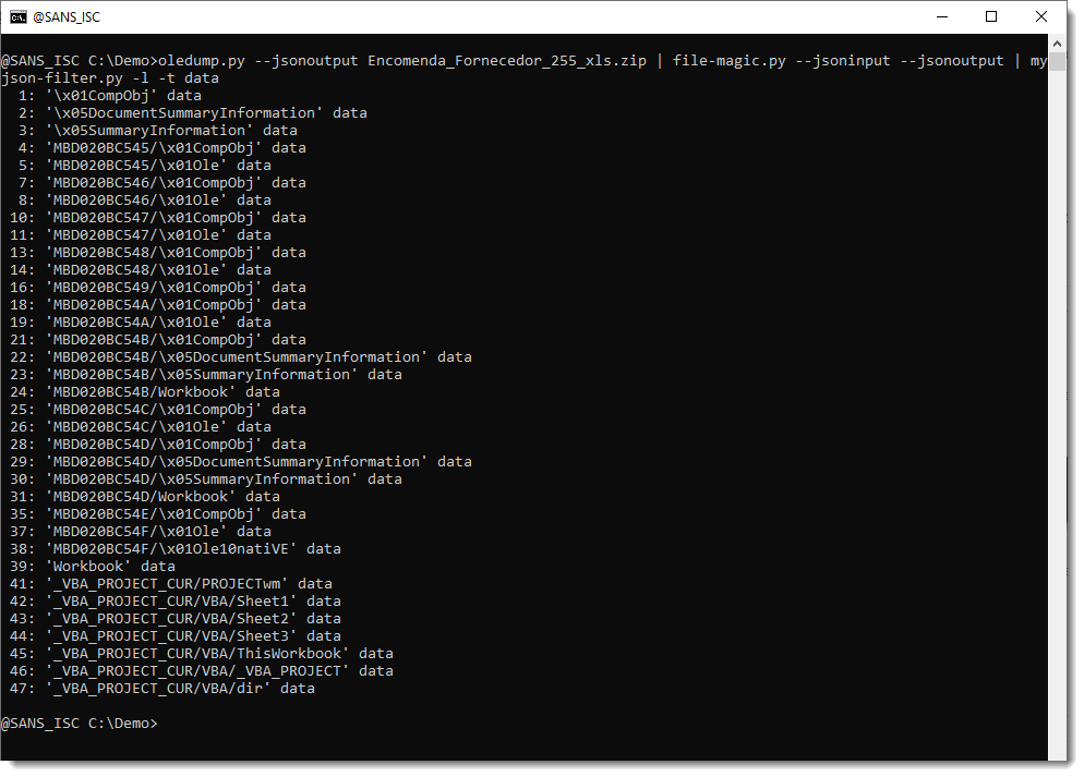 20230329-210946 Extracting Multiple Streams From OLE Files, (Wed, Mar 29th) | Computer Repair, Networking, and IT Support in Seattle, WA