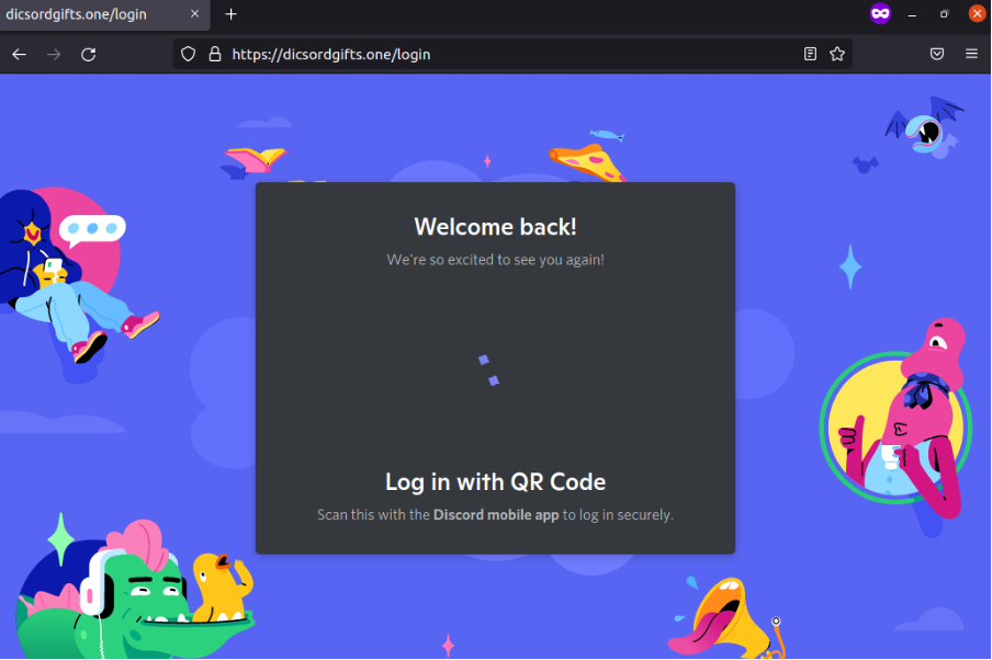 3 Month Free Nitro Phishing scam – Discord