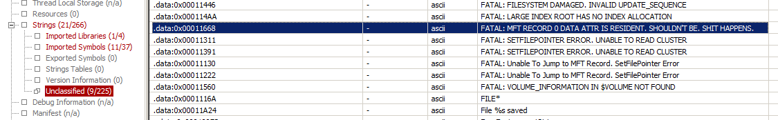 PEStudio strings result