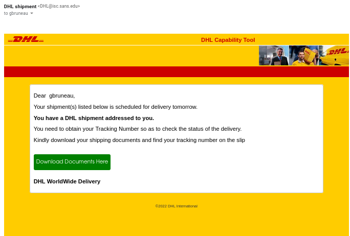 Dhl my My DHL