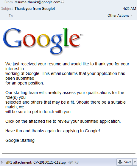 Google SCAM