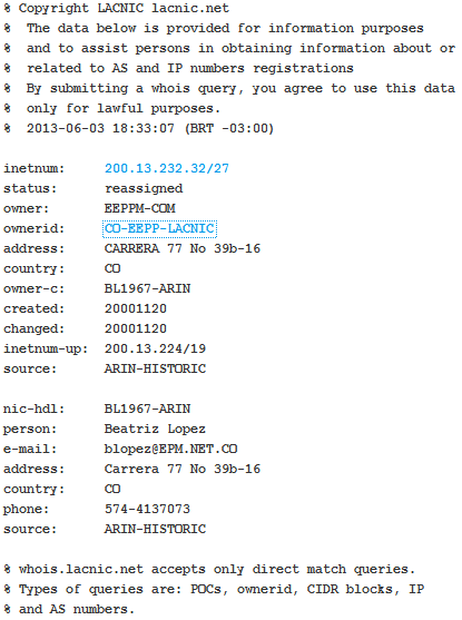 EPM LACNIC Information