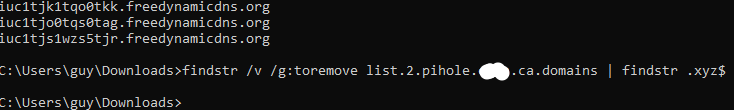 findstr_firstrun Using Linux grep and Windows findstr to Manipulate Files, (Fri, Mar 31st) | Computer Repair, Networking, and IT Support in Seattle, WA