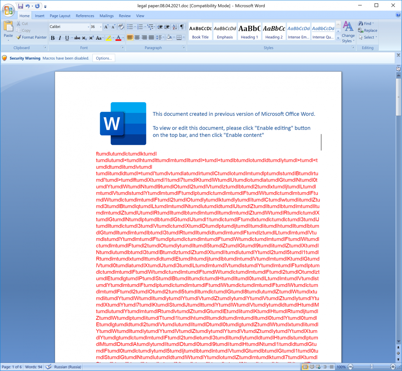 Malicious Microsoft Word Remains A Key Infection Vector Sans Internet