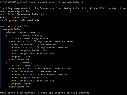 MySQL scan