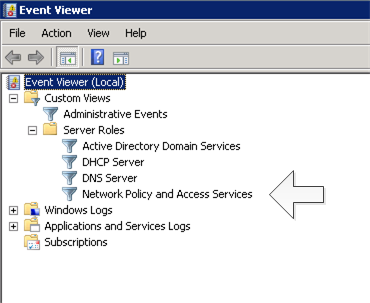 radius microsoft nps logging