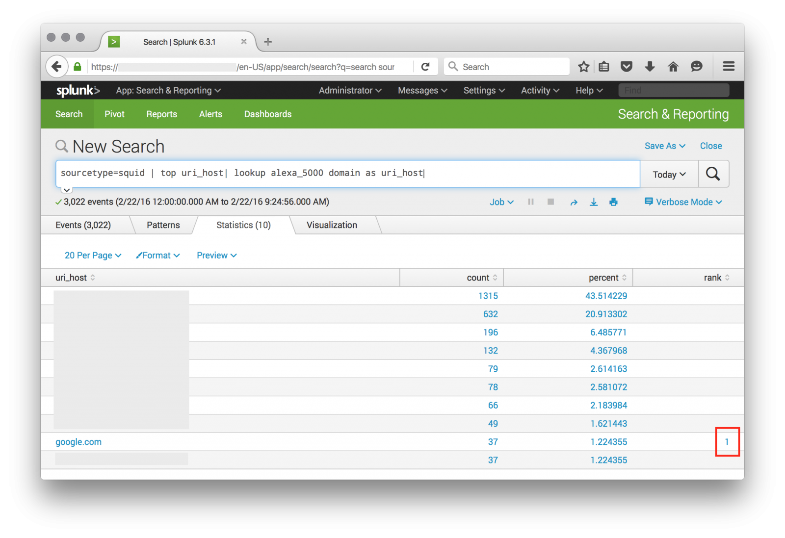 splunk rex field raw example