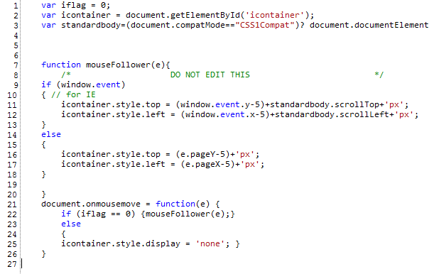 Deobfuscated JavaScript code