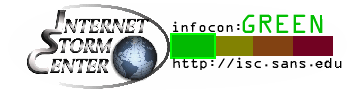 SANS Internet Storm Center Infocon status